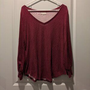 Maurice's Soft V-Neck Long-Sleeve Top